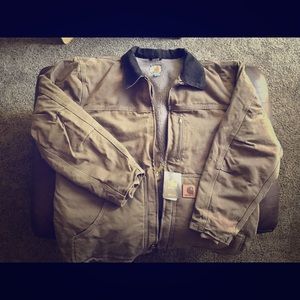 Carhartt Jacket- Size Large, But I typically wear X large and its perfect also.